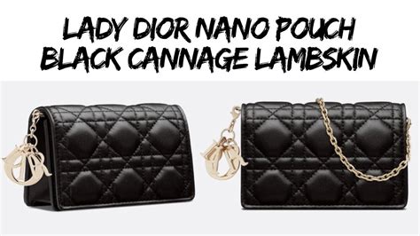 pochette nano lady dior|dior nano pouch.